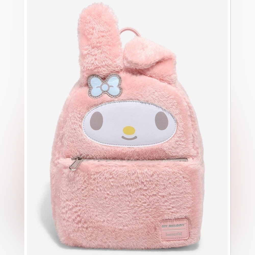 Loungefly My Melody Fuzzy Mini Backpack